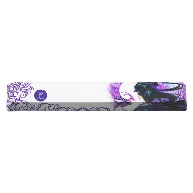 Five Sides Over Dye-subbed 6.25u Spacebar Keycaps Tang Dynasty Profile Standard