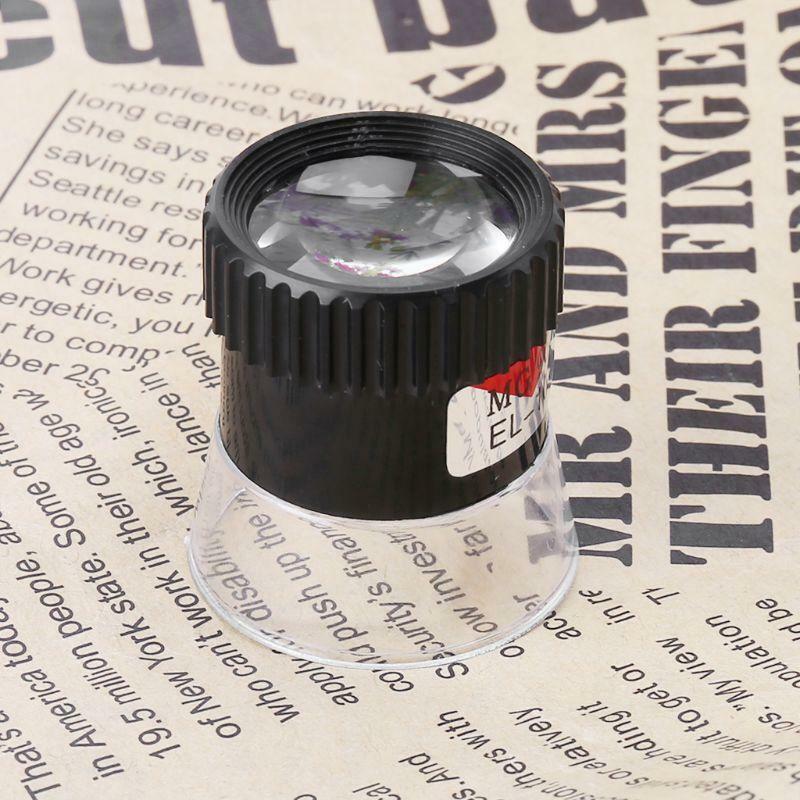 Cylinder Magnifier 10X Monocular Magnifying Glass Loupe Lens Map Eye Magnifier