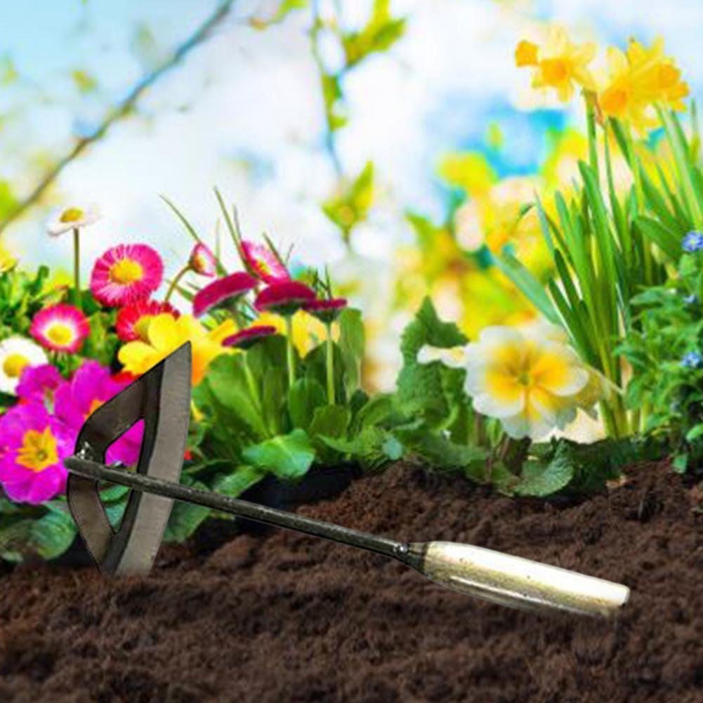 Steel Weeding Shovel Farm Tool Handheld Hollow Hoe Agriculture Rake Tool