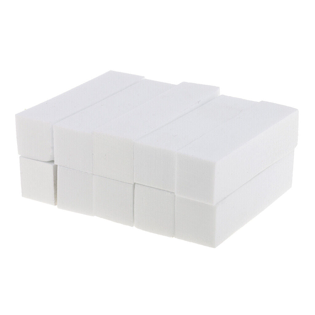 10  Polish Buffer Block Acrylic Nails  Files Tools White