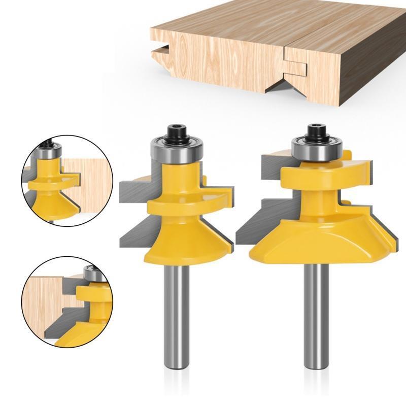 8mm 2 Pieces Router Bit  Milling Cutter Woodworking Cutters for Wood MDF