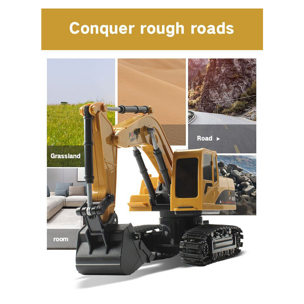 5CH RC Excavator 1/24 Engineering Crawler Car Vehicle with Light Music