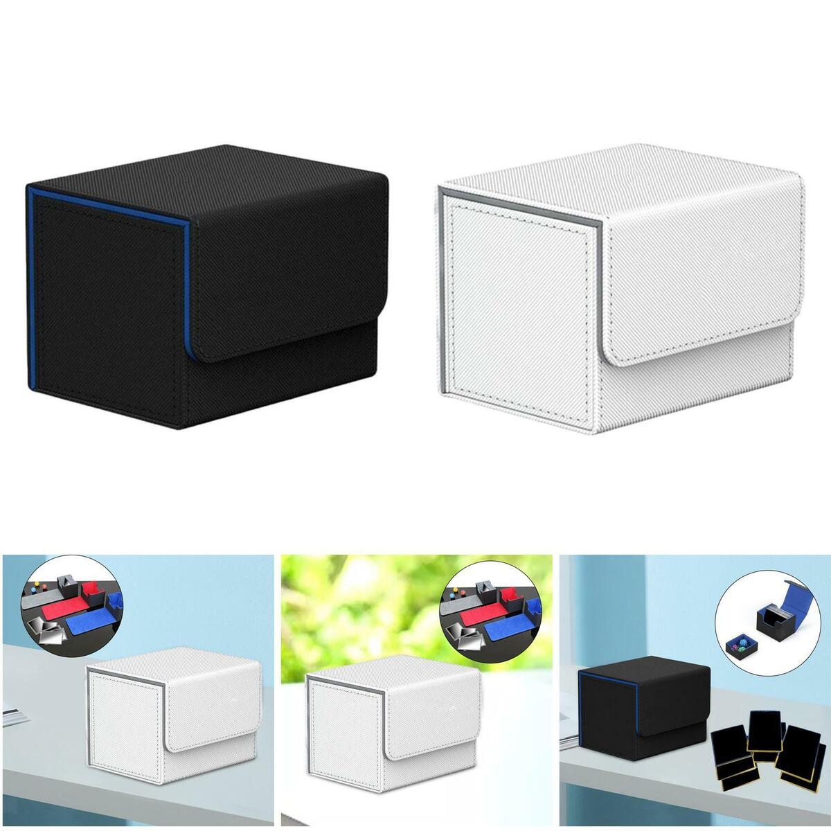 2x 2pcs Durable Trading Card Deck Box Holder Display Organizer for TCG