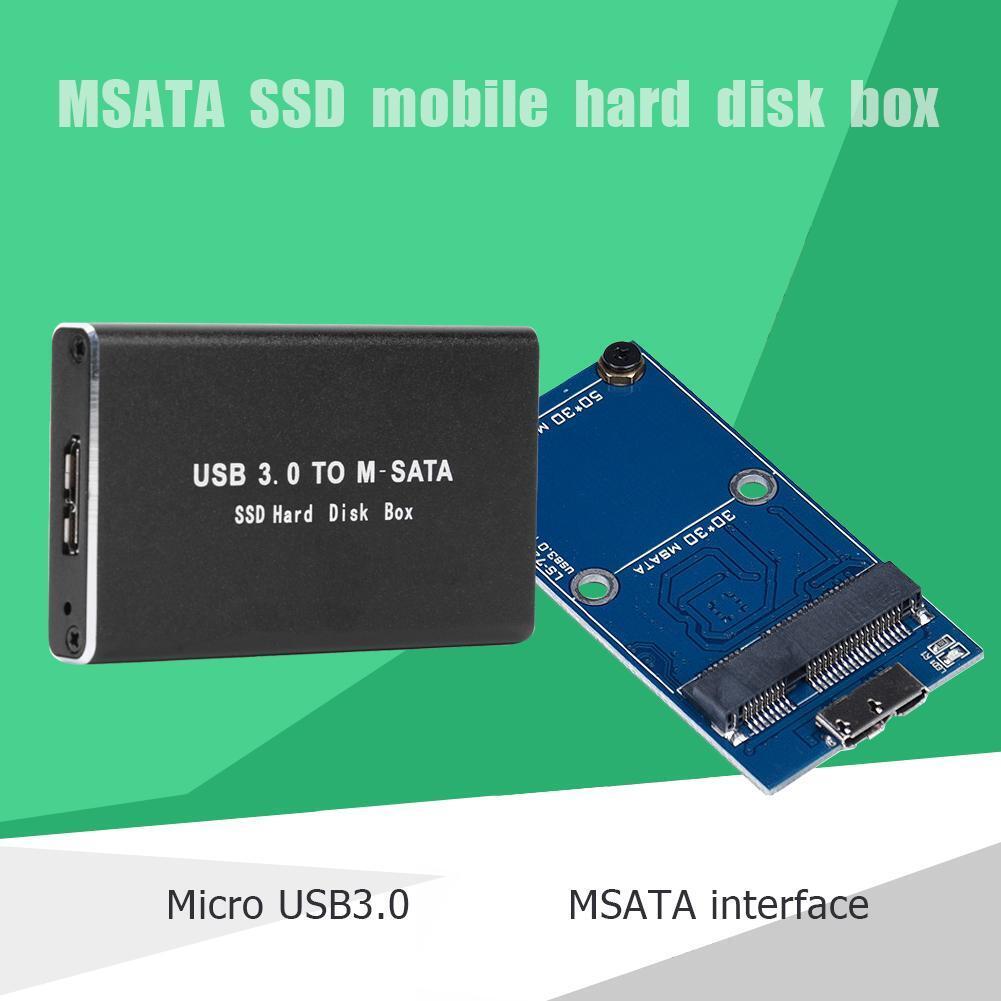 Mini SSD Hard Drive Enclosure USB 3.0 to mSATA External Hard Disk HDD Case