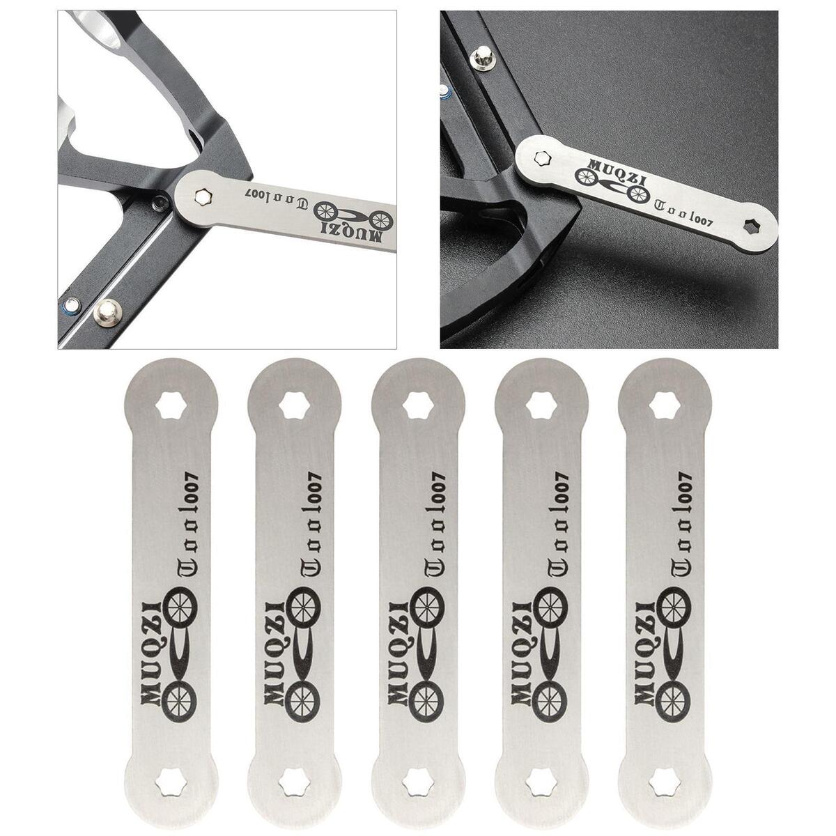 Set of 5 Bike Pedal Wrench Removal Tool Anti-Rust High-Quality for Biking