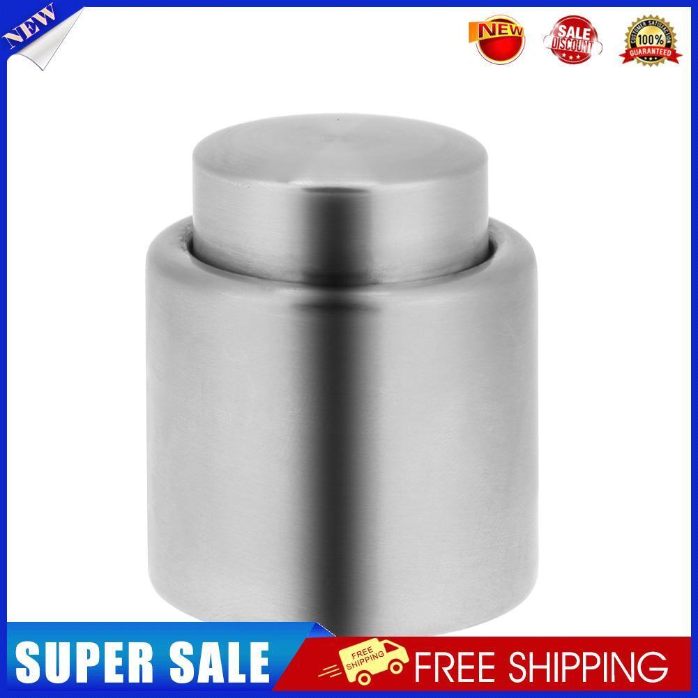 1pc Stainless Steel Vacuum Sealed Wine Bottle Stopper Champagne Wine Sealer