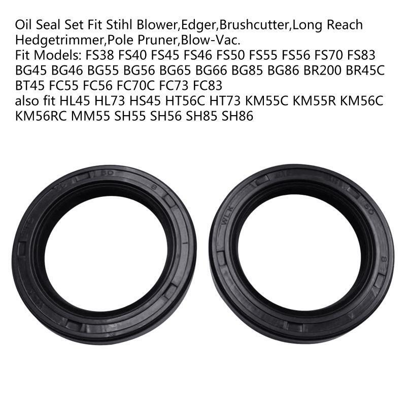 20 Pcs Oil Seals Compatible w/ FS38 FS40 FS45 FS46 FS50 FS55 FS56 FS70 BT45 FC55
