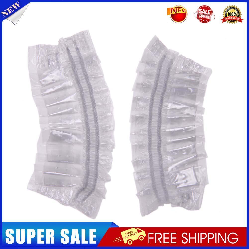 100pcs Disposable Waterproof Earmuffs Ear Cover Hair Bathing Plastic Tools