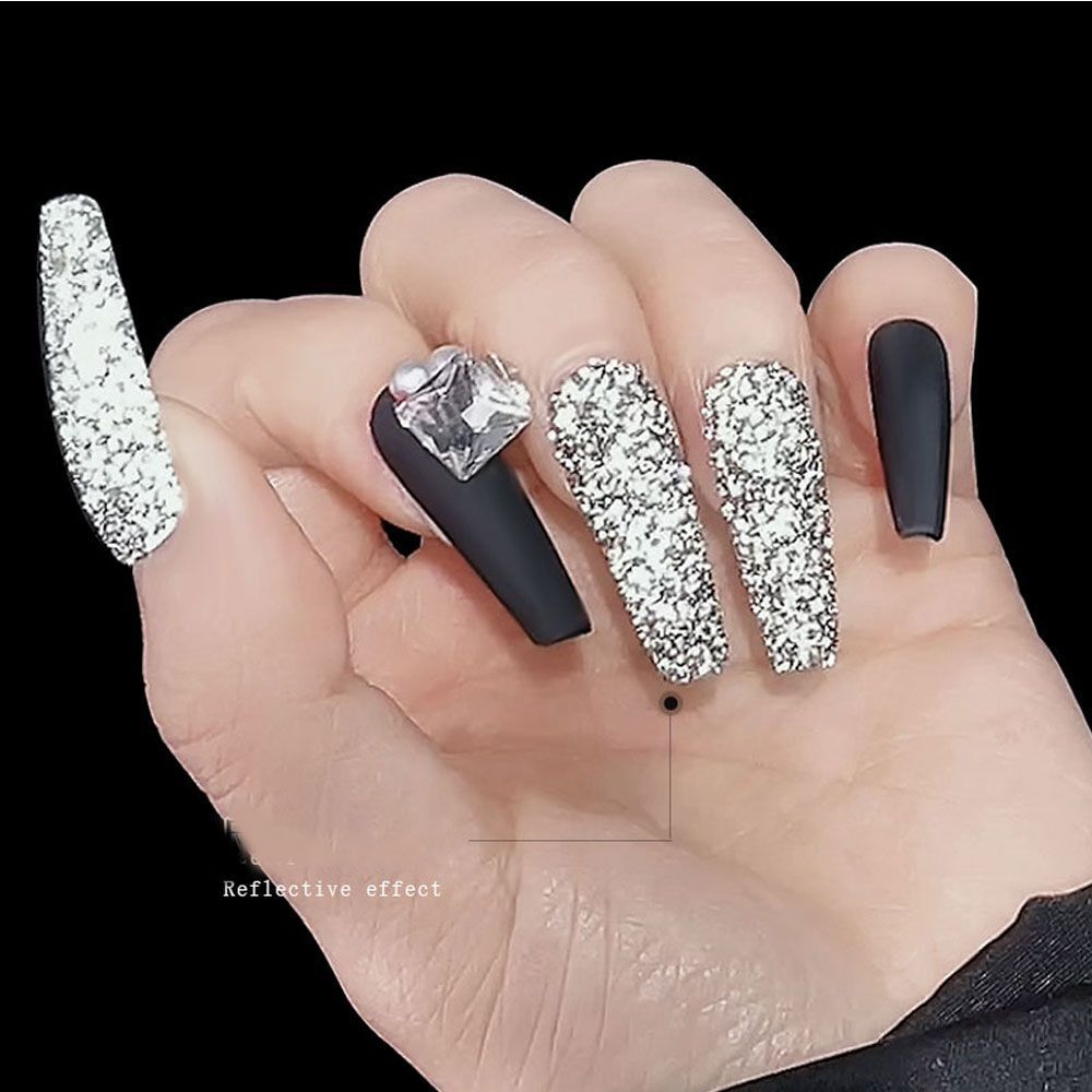 New Fashion Highlight Crystal Strobe Reflective Nail Diamonds Buddy