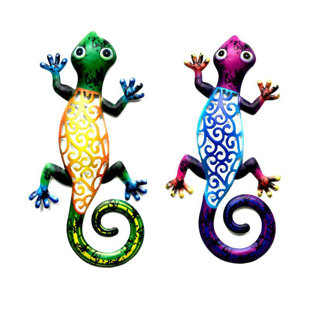 2pcs Painted   Outdoor Garden Wall Hanging  decor for art
