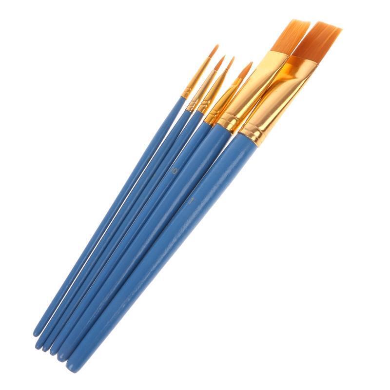 25pcs Professional Paint Brush Set Nylon Hair Oil Watercolor Pen Art Supplies