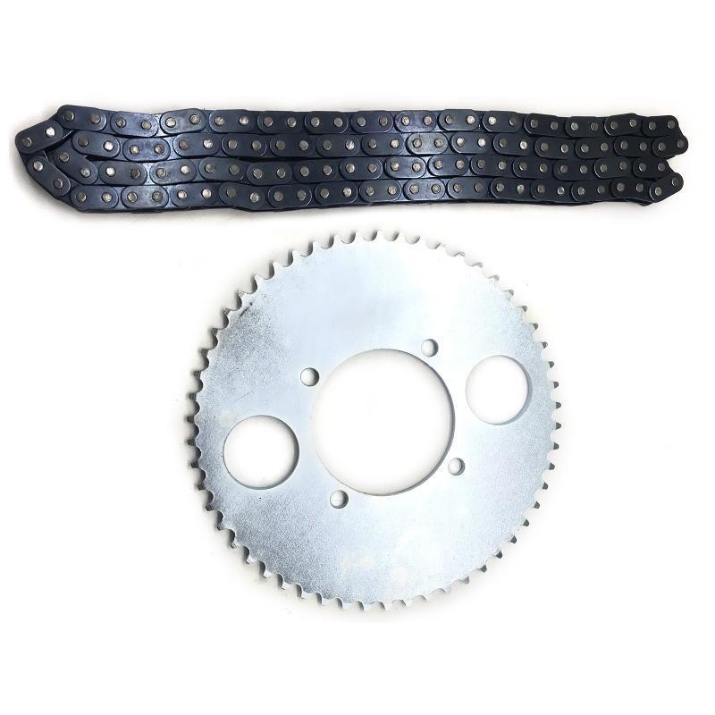 T8F 54T Tooth Rear Dirve Sprocket Cog With 116 Links Chain For Bike Gas Scooter