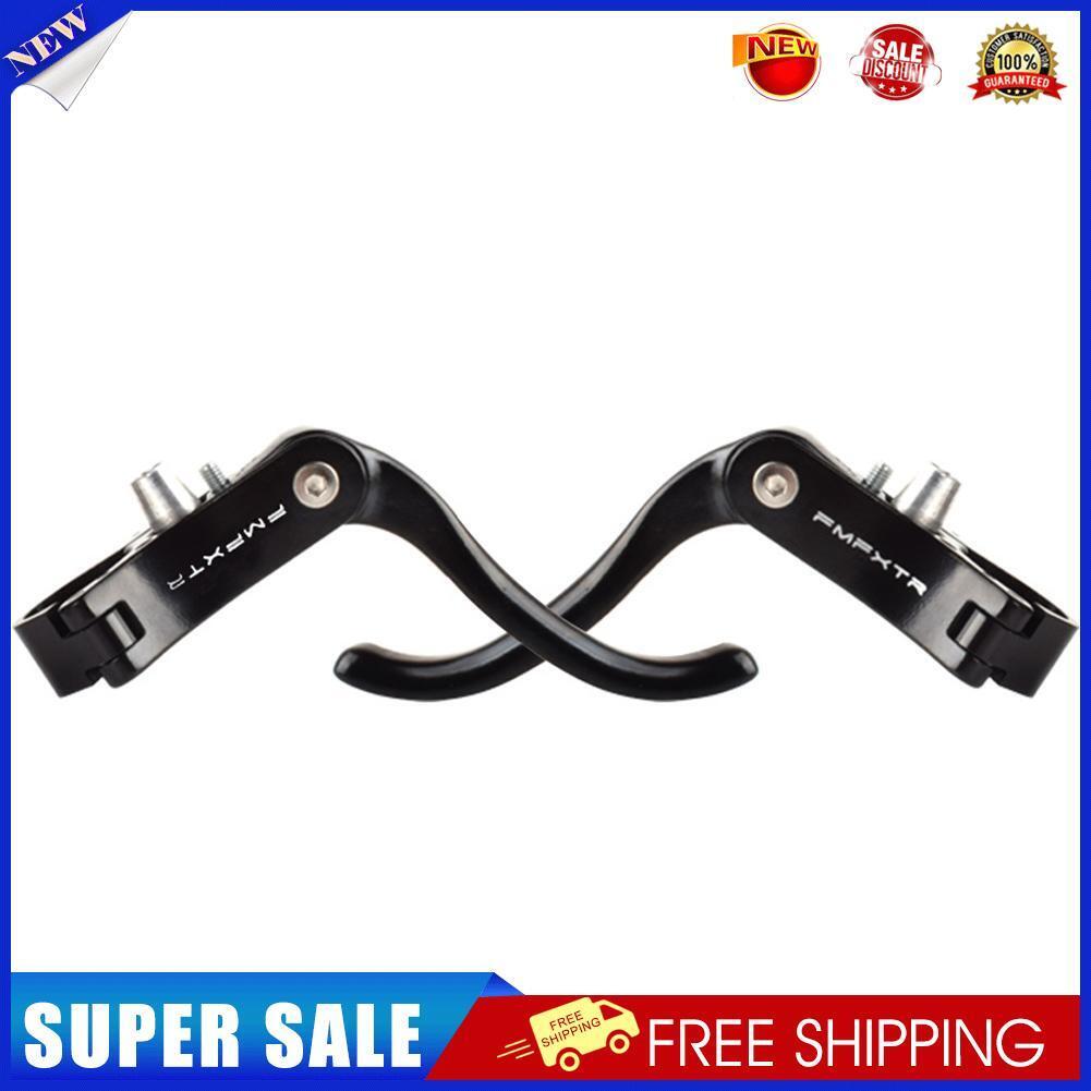 1 Pair 22.2mm Bicycle Brake Clutch Lever Cycling Bike Brake Handle (Black)