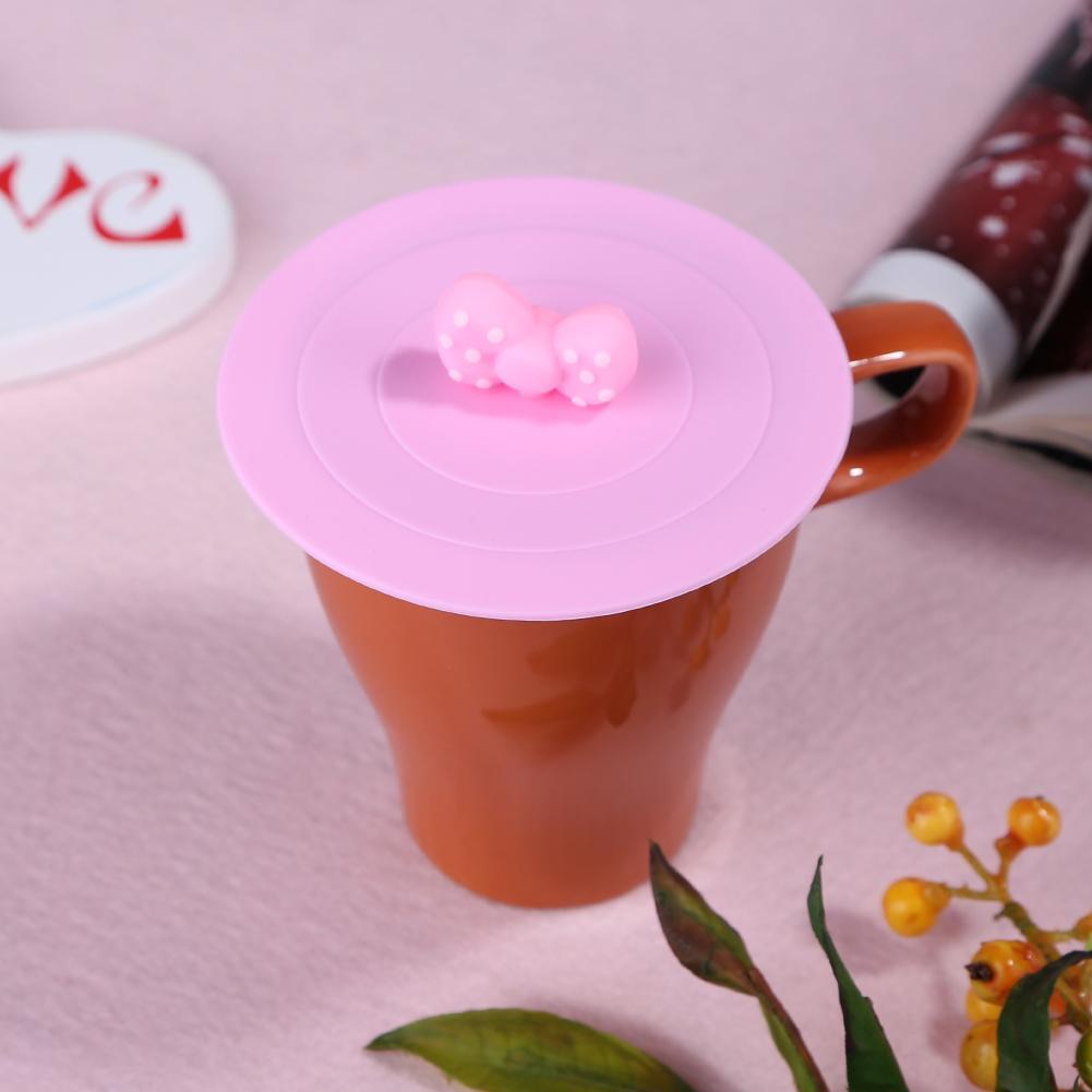 Silicone Leakproof Cup Lids Heat Resistant Reusable Sealed Cover (D)