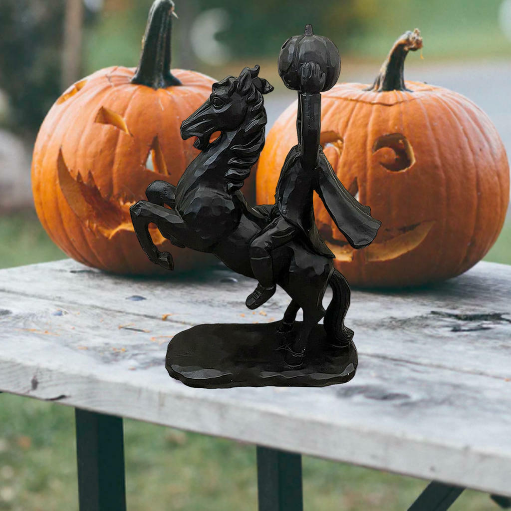 jockey statue sculpture decoration  creative gift scary
