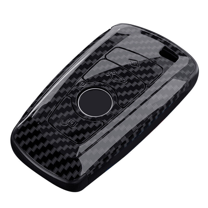 Carbon Fiber Style Remote Key Fob Shell Case Cover Fit For BMW 1 2 3 4 5 6 X3 X4