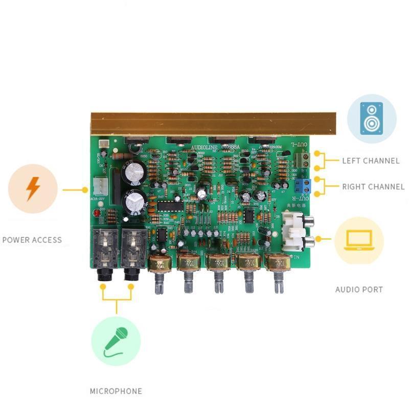 Digital 100W+100WAmplifier Tone Board Audio Power Amplifier Board HIFI Stereo