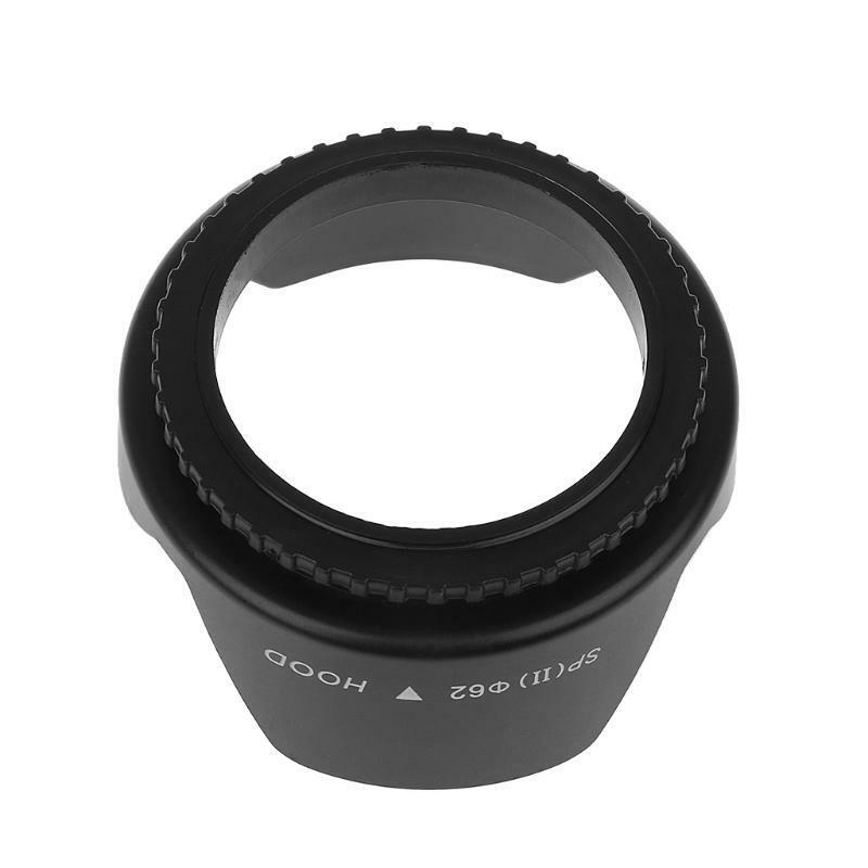 62mm Screwed Flower Petal Sunshade Lens Hood For Nikon Sony DSLR Camera