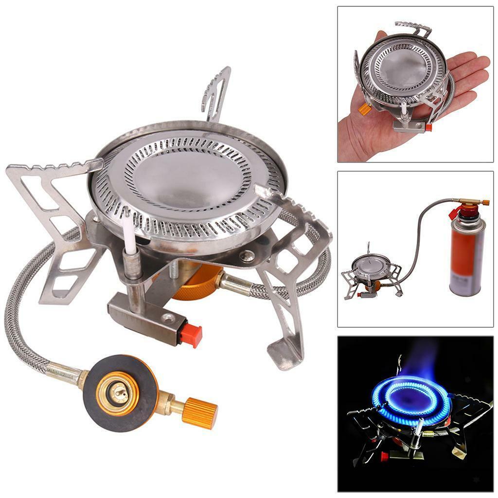 4600W Camping Gas Stove Outdoor Backpacking with Carrying Case Picnic Hiking