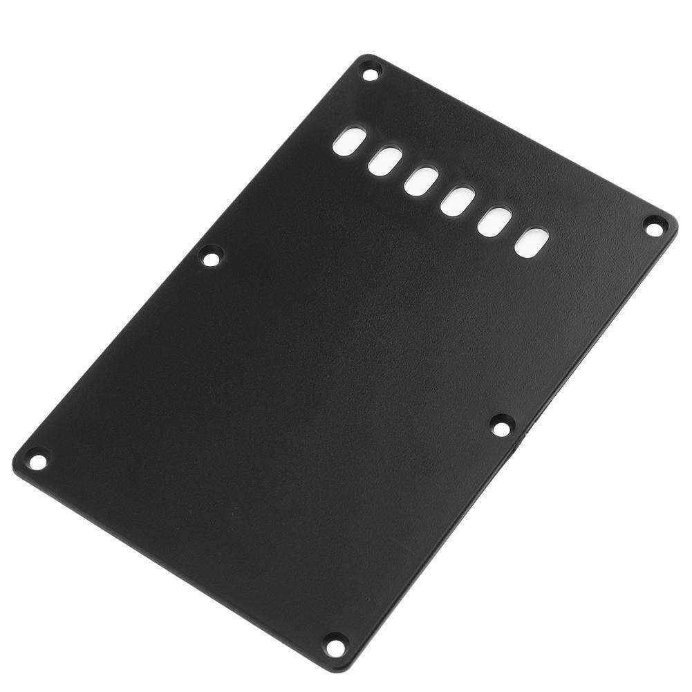 Guitar Tremolo Spring Backplate Cover for ST SQ Electric Guitar(Black)