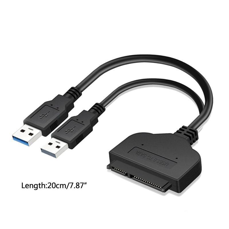 6Gb USB3.0 to Sata 3.0 Easy Drive Line Converter Spiltter w USB2.0 for 2.5" SSD