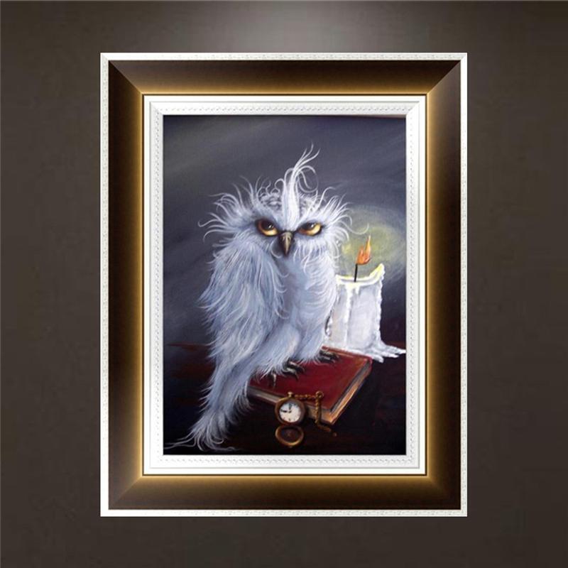 5D Owl Animal Diamond Embroidery Painting Cross Stitch DIY Craft Home Wall Decor