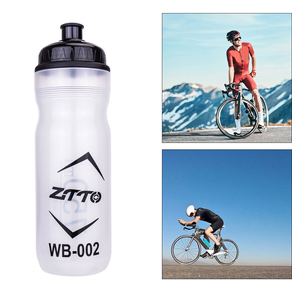 Water Bottle Sports Squeeze Bottles Football  Biking Lock Valve Lid