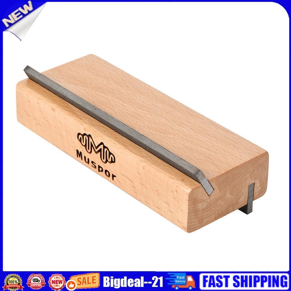 Muspor 2 in 1 Guitar Fret End Beveling File Luthier Polishing Repair Tool