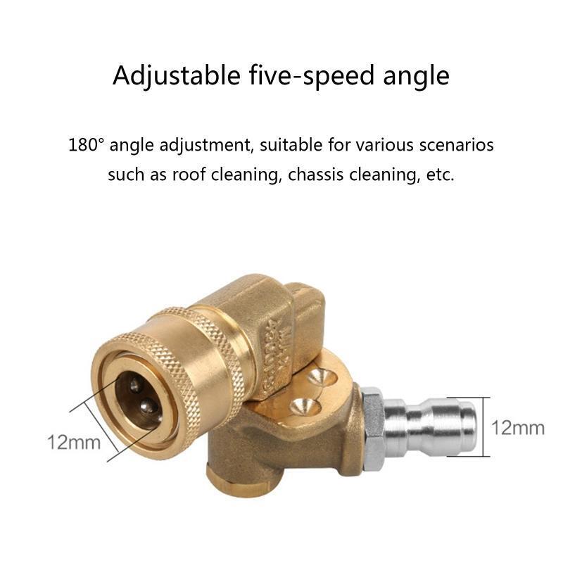 Anti Corrosion Nozzle Adapter 180 Degree Angle Adjustable High Pressure Washer