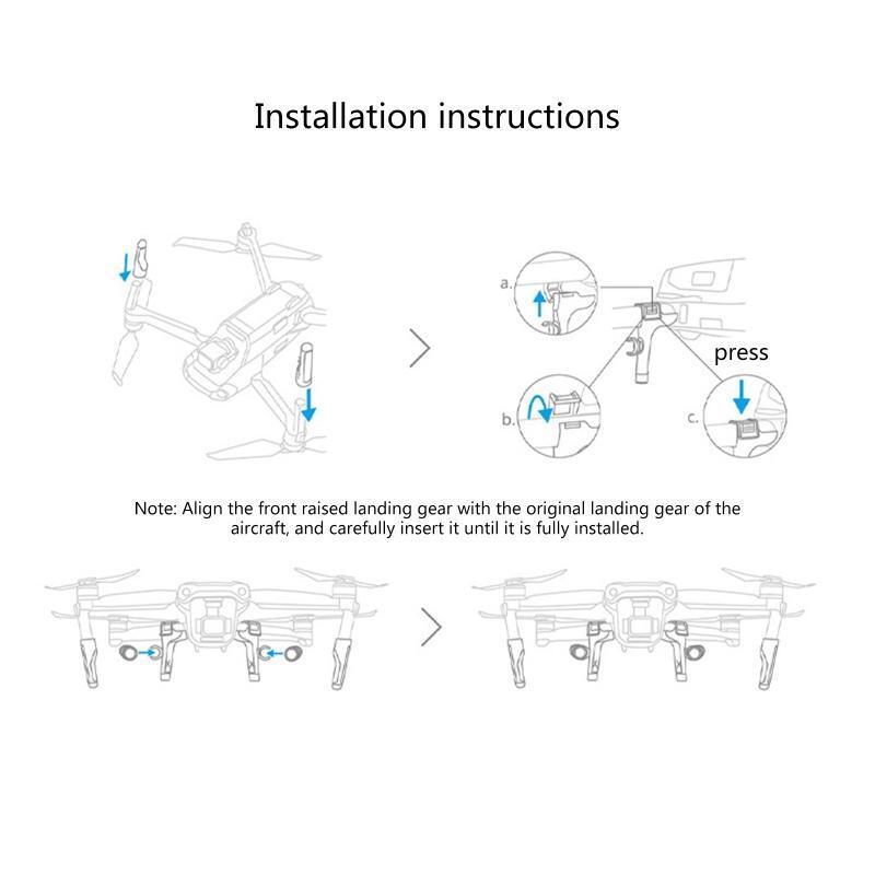 Extended Leg Protector Quick Release Feet Extensions Support For Mavic Air 2