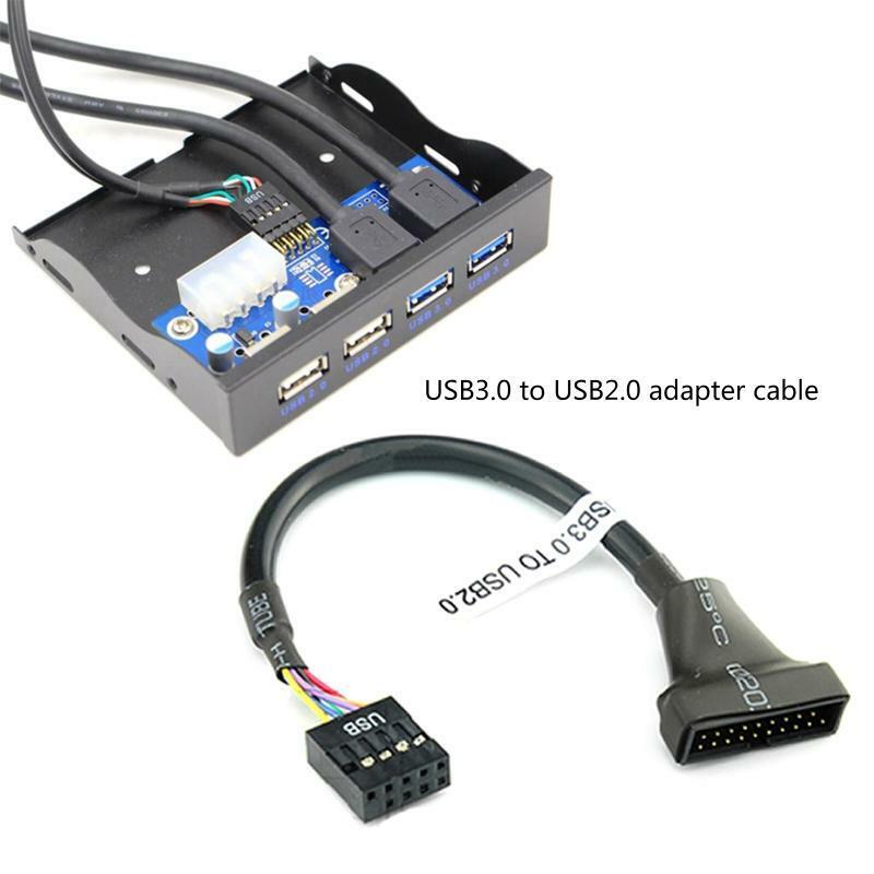 USB3.0 toUSB 2.0 19/20 Pin USB 3.0 Female to 9 Pin USB2.0 Male Motherboard Cable