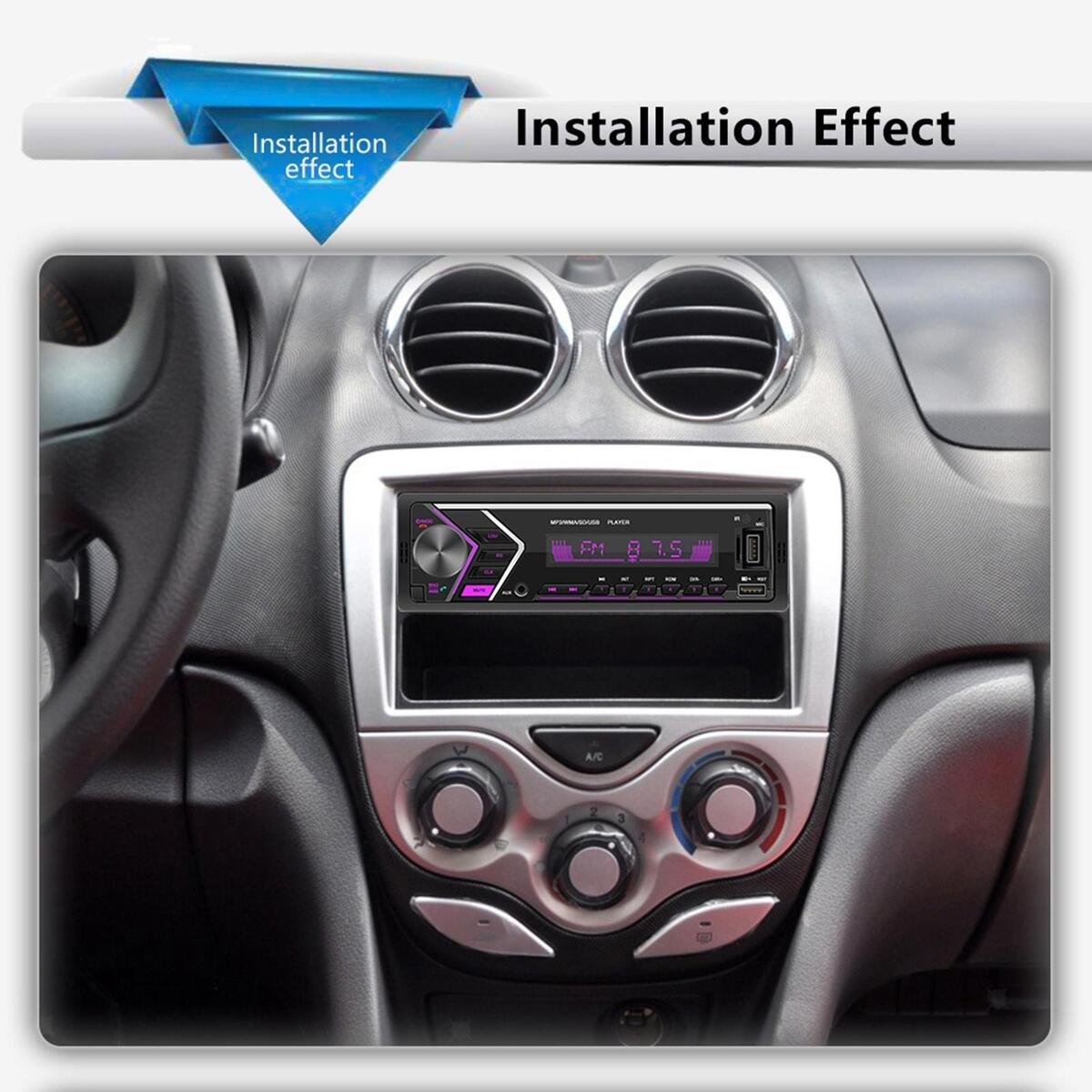 12V Audio Systems TDA7389 Chip MP3 Player Auxiliary Input FM Radio Receiver,