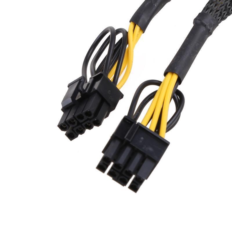 8Pin PCIe Splitter Power Cable PCI-e 8Pin Female to Dual 8 (6+2)Pin Male Adapter