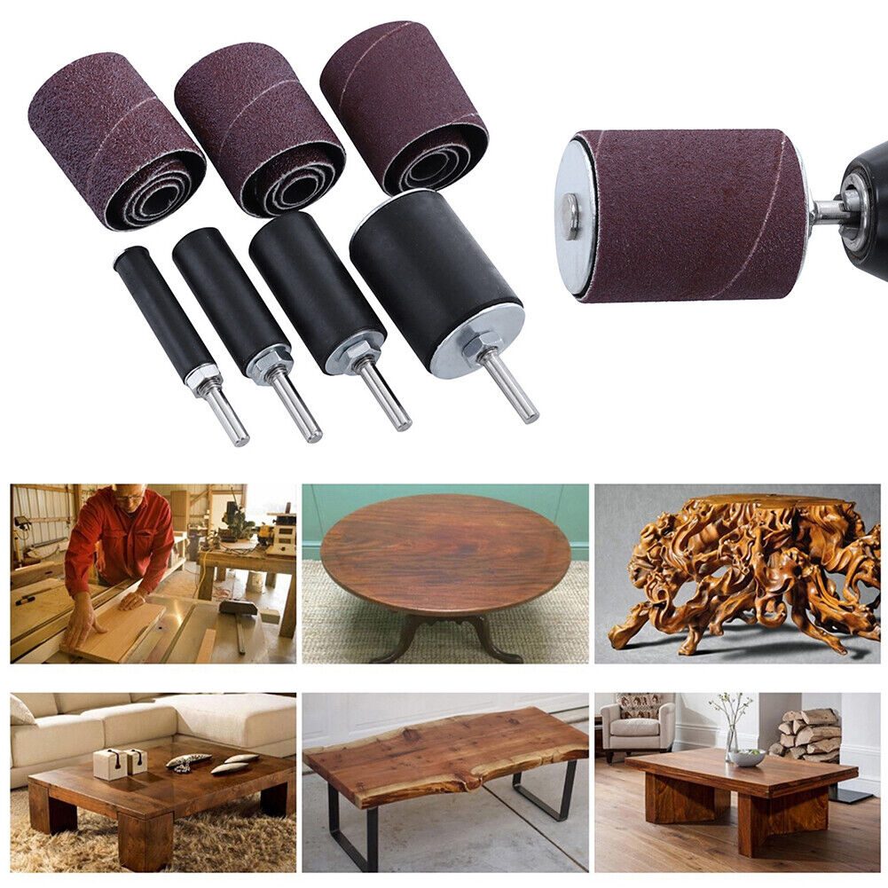 16pcs Grinding Polishing Sanding Sleeve Kit Woodworking Sander Belt Mandrel