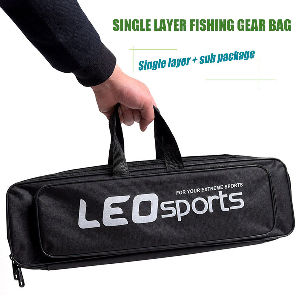 LEO Oxford Cloth Fishing Rod Storage Bag Fishing Tackle Zipper Carry Case
