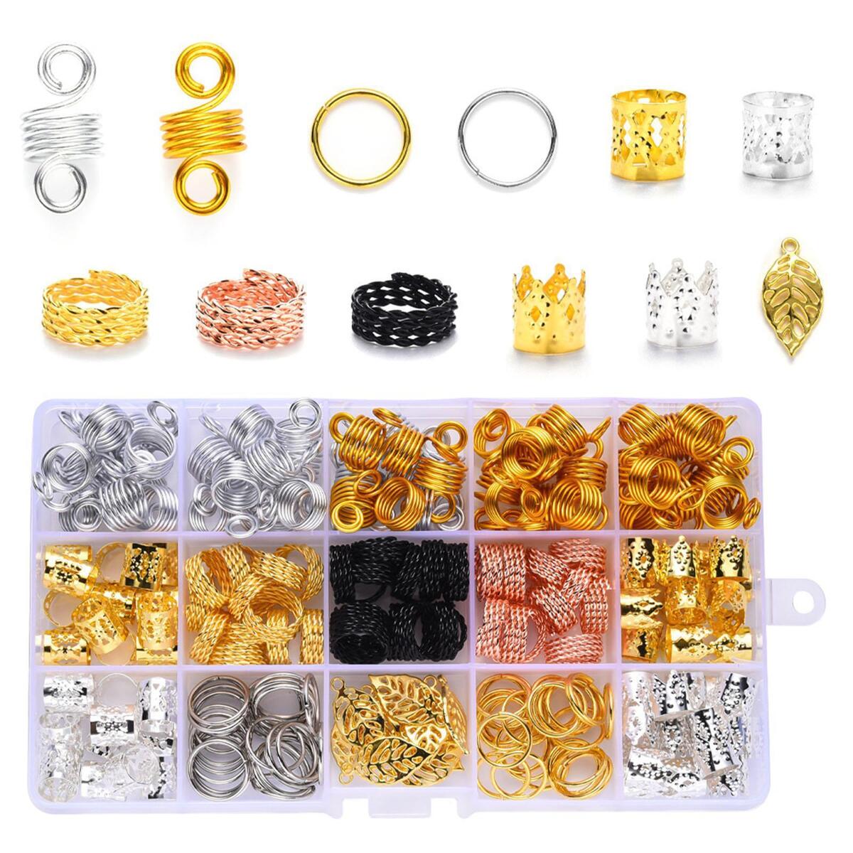 Dreadlock Accessories Jewelry Rings Hair Braids Dreadlocks for Photo Props