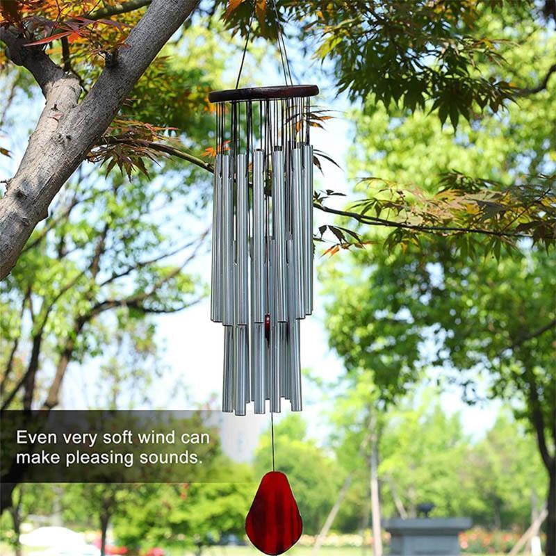 27 Tubes Handmade Large Wind Chimes for Outdoor Tuned Hummingbird Bells Soothing