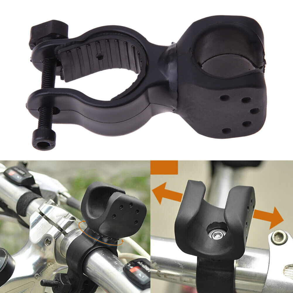 360 Degree Rotary Bycicle Clip Holder Bracket for Flashlight Torch Lamp