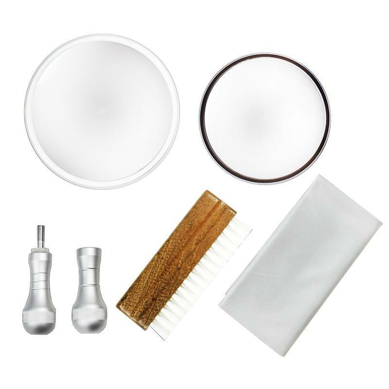 Vinyl Record Cleaner Clamp Record Label Saver Acrylic Cloth Clean Tools