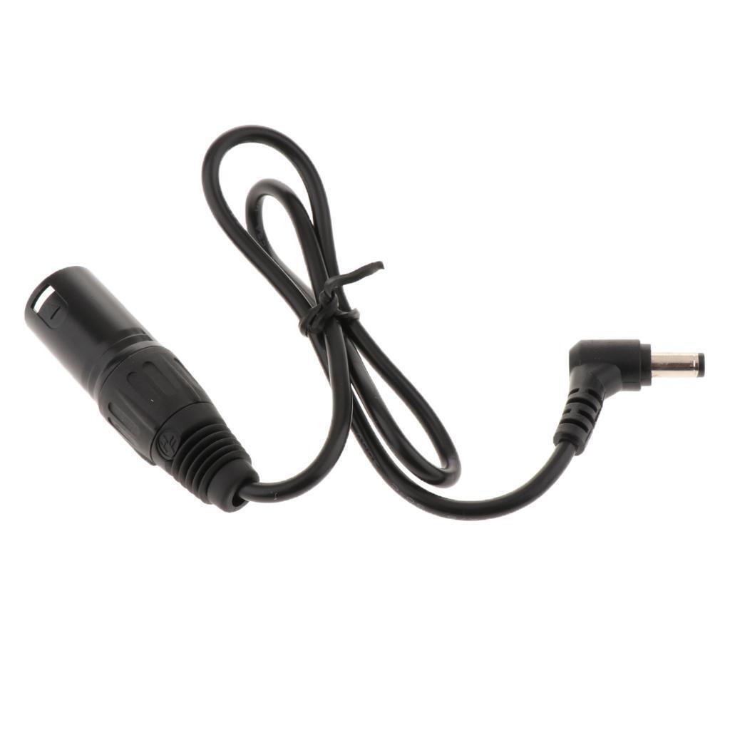 DC Adapter Male to 4-pin XLR Male Cable Length 60 Cm