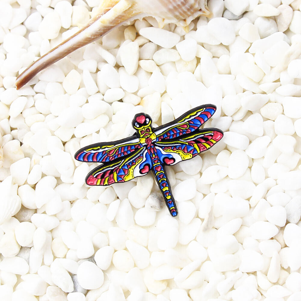 Painted Dragonfly Enamel Pins Brooch Animal Clothes Denim Bag Lapel Jewelry