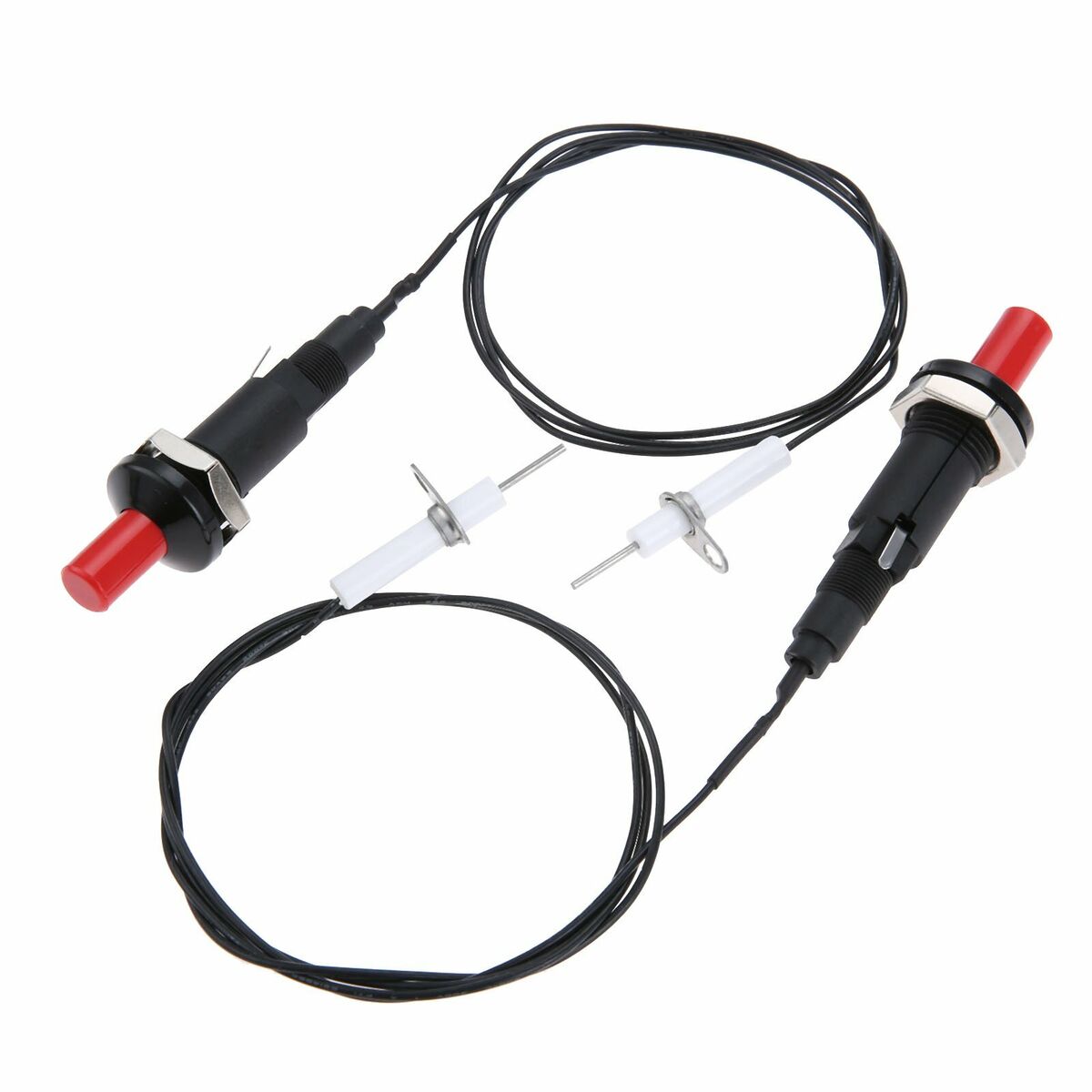 Piezo Spark Ignition Set 1m Wire 200? Resistance Gas Camping Stove Parts