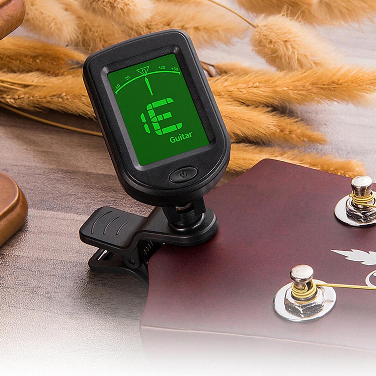 Clip Digital Guitar Accessories 360 Degree Rotatable LCD for Ukulele Violin