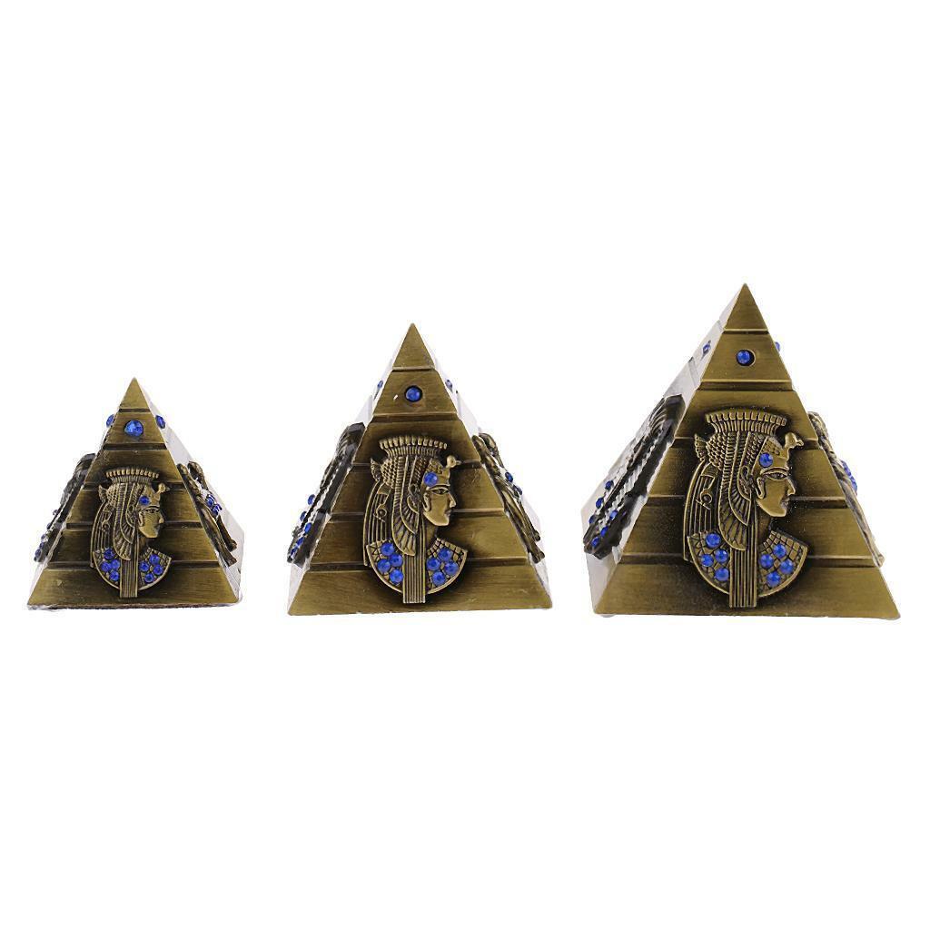 12pcs  Pyramids Statue Architectural Sculpture Collectible Ornaments