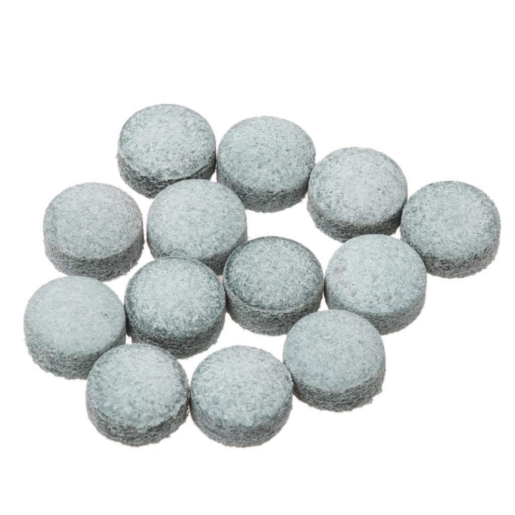 100 Pieces Pro Snooker Billiard Pool Cue Stick Tips Midium Hardness Gray