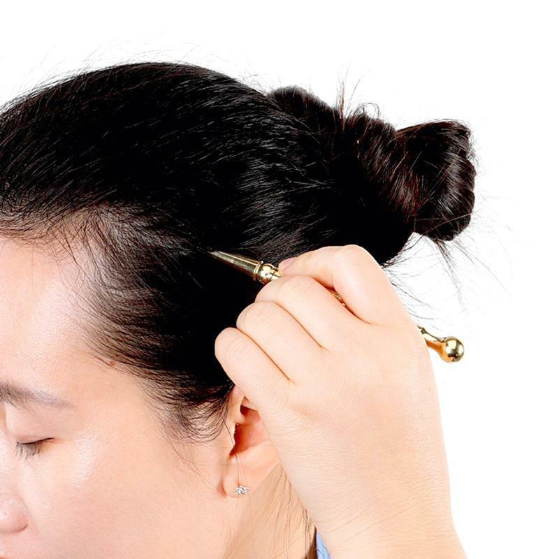 Brass Acupoint Pressing Tool Point Pointing Stick Foot Massager Tendon Pulling