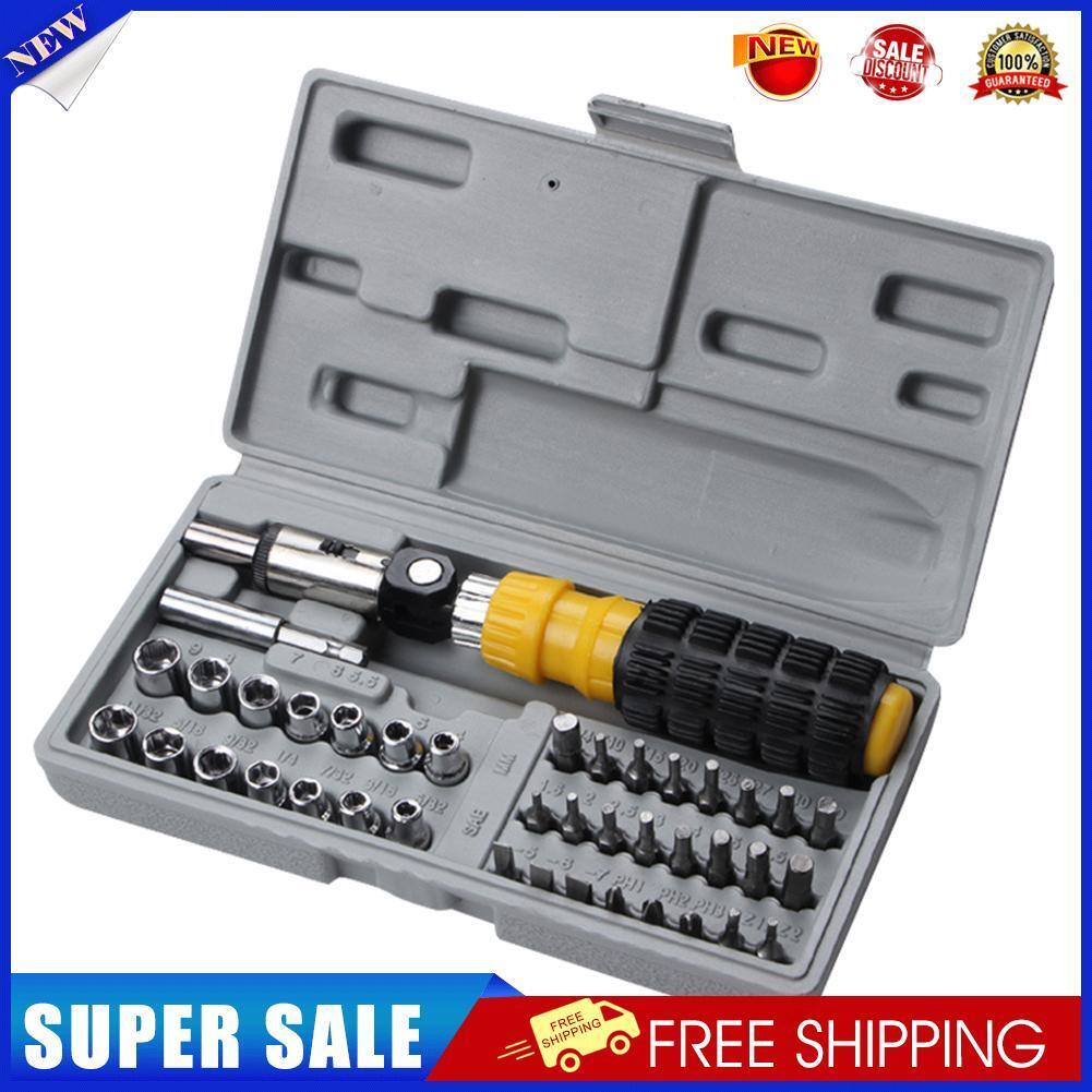 41pcs/set Multifunction Screwdriver Bit Tool Kit Socket Wrench Repair Tools