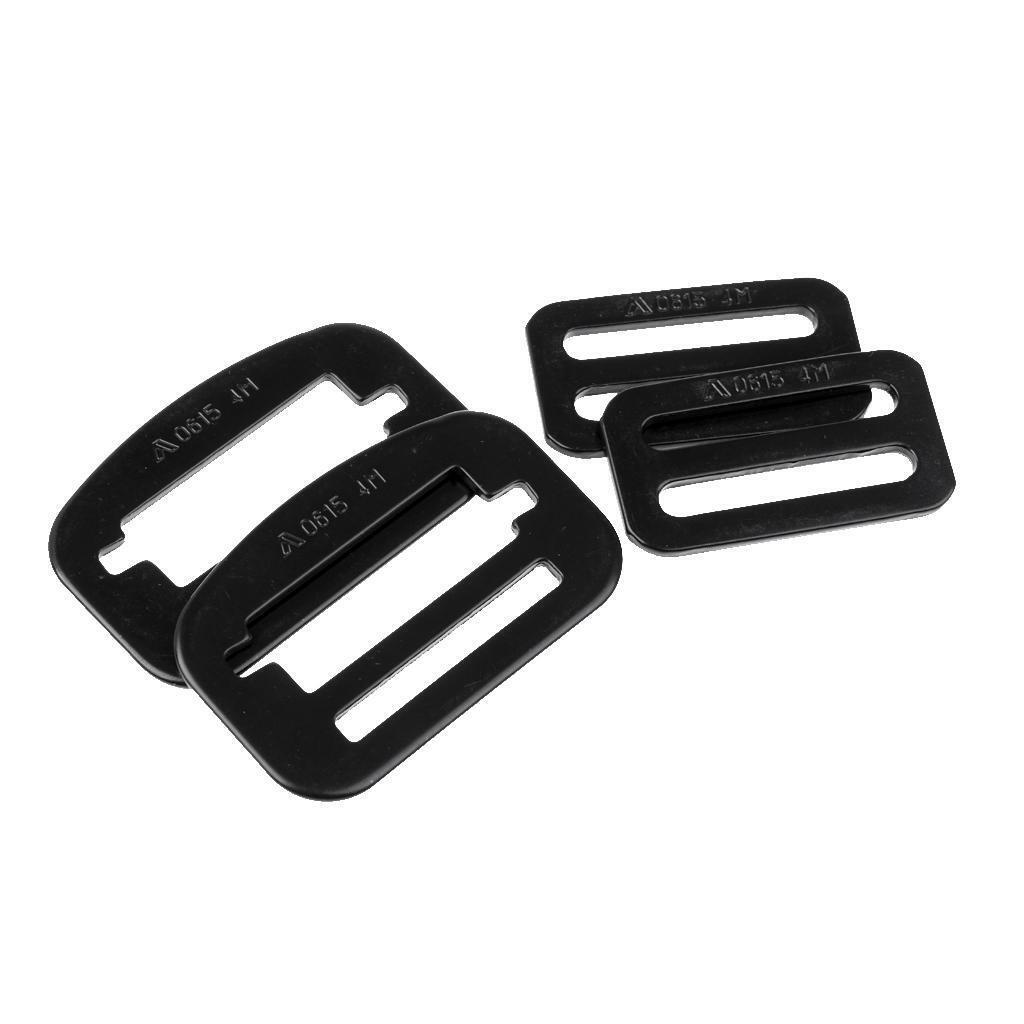2 Pairs Adjustable Alloy Snap Fastener For Climbing Harnesss Safety Belt