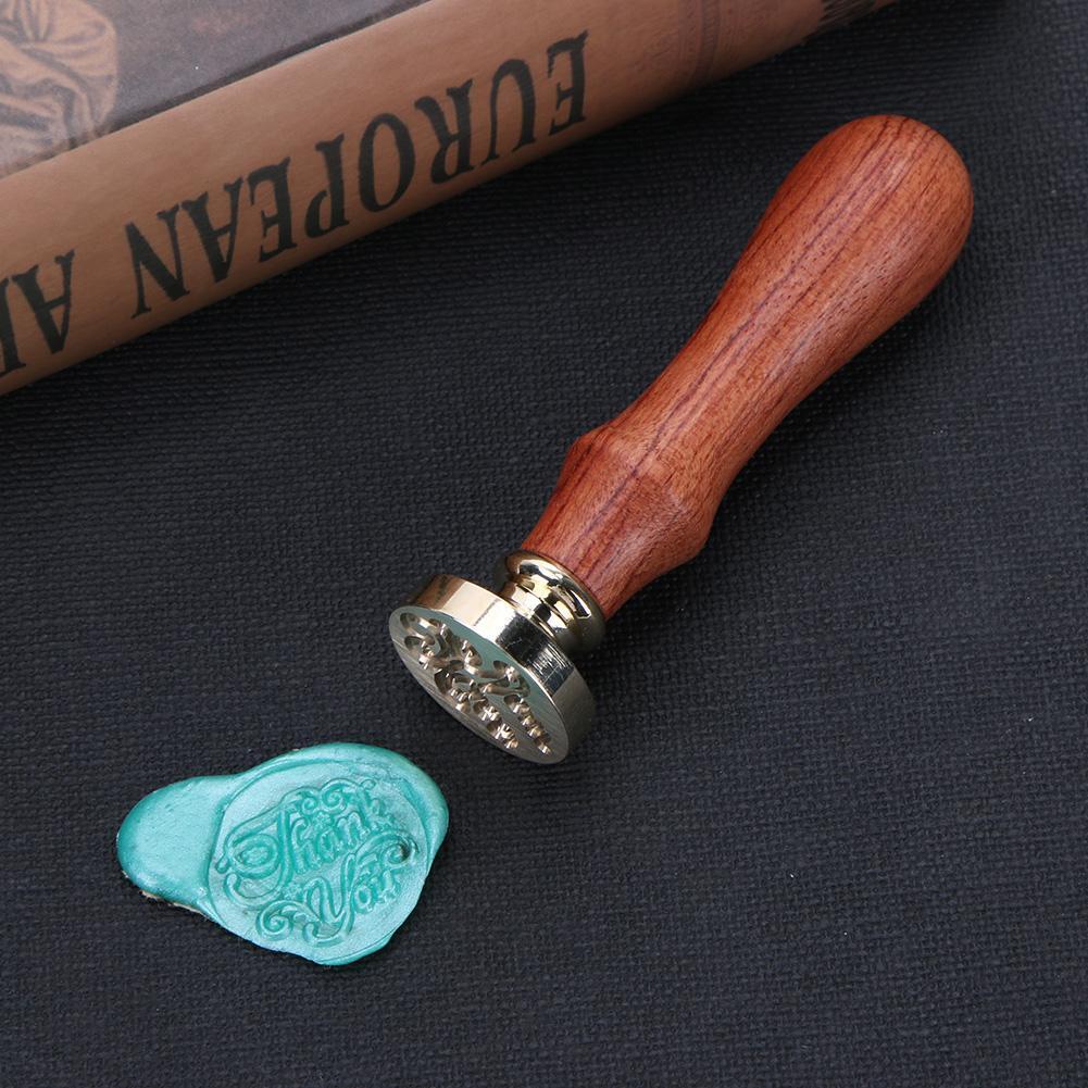 Blessing Words Wax Paint Seal Dedicated Beeswax Envelope Sealing Stamp(1)