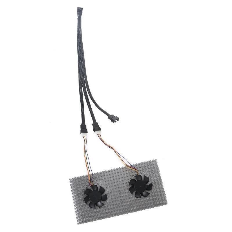 Dual Fans Graphics Card Backplane Radiator Aodized CNC Heatsink for RTX3060 3080